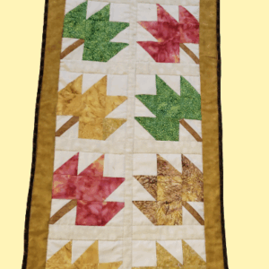Autumn leaf table runner