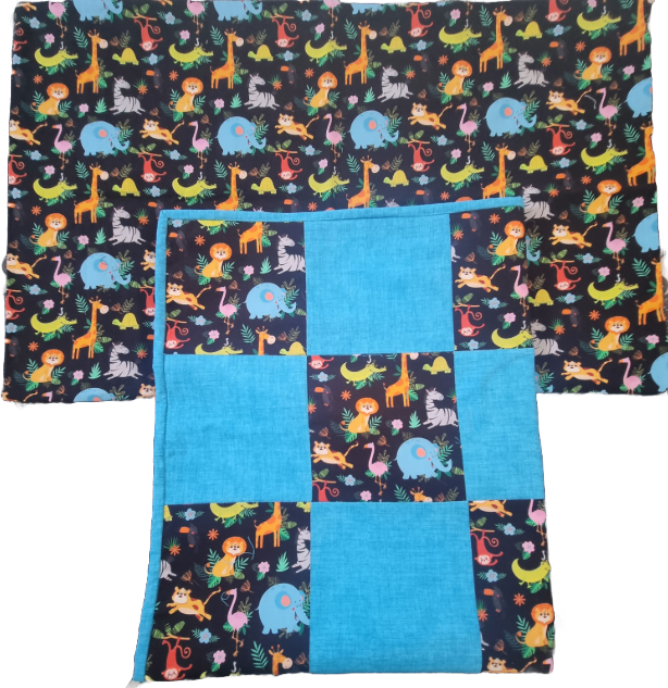 Children's bed throw and pillow cover set - Image 1